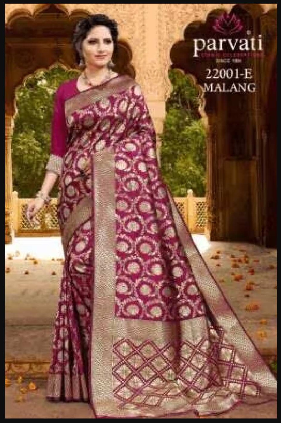Elegant Designer Banarasi Silk Saree22001