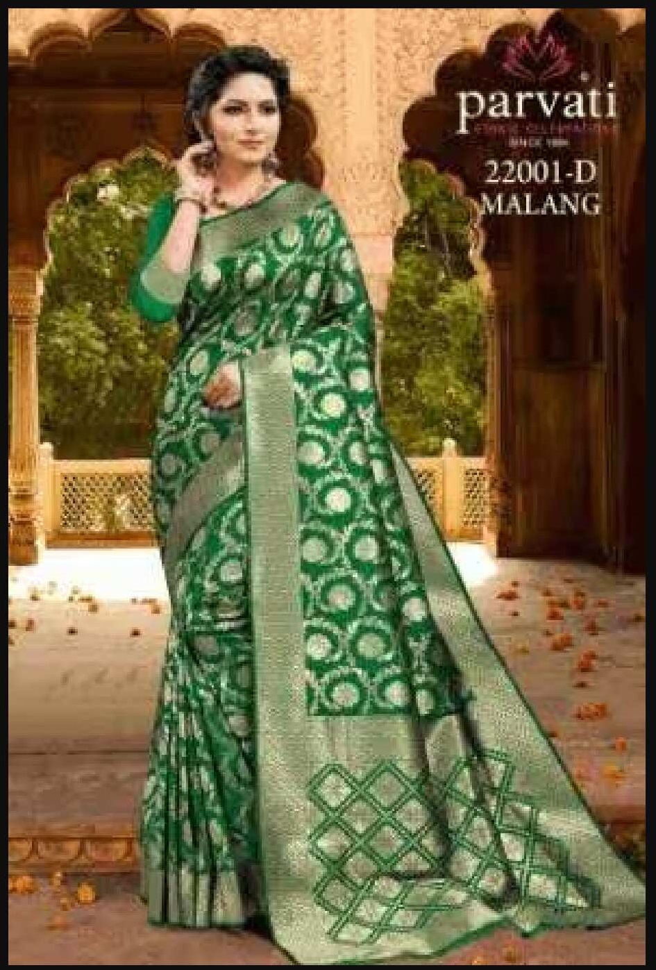 Elegant Designer Banarasi Silk Saree22001